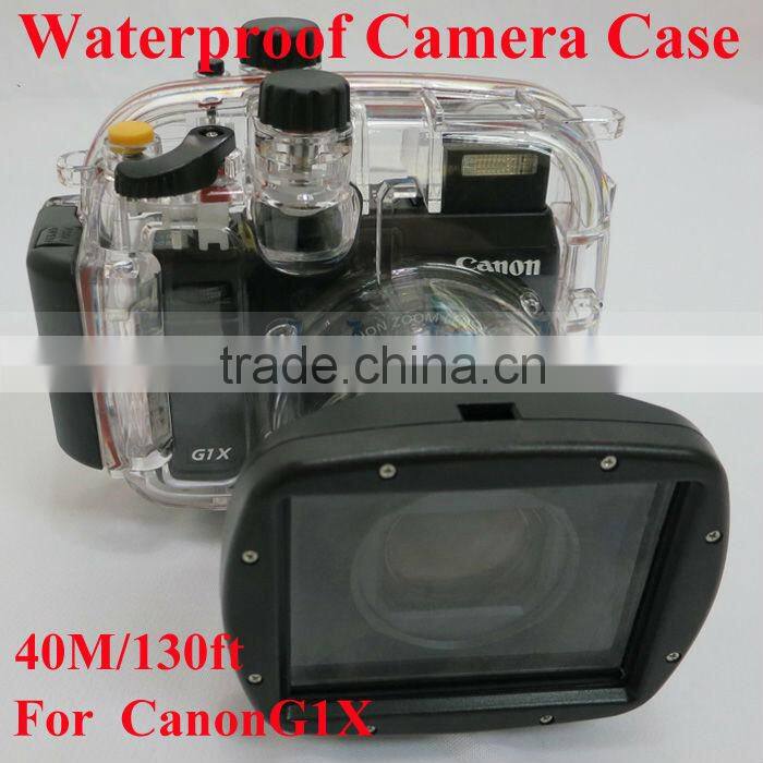 Underwater Camera Case G1X 40 meters 130ft Waterproof Digital Camera Housing for Cannon