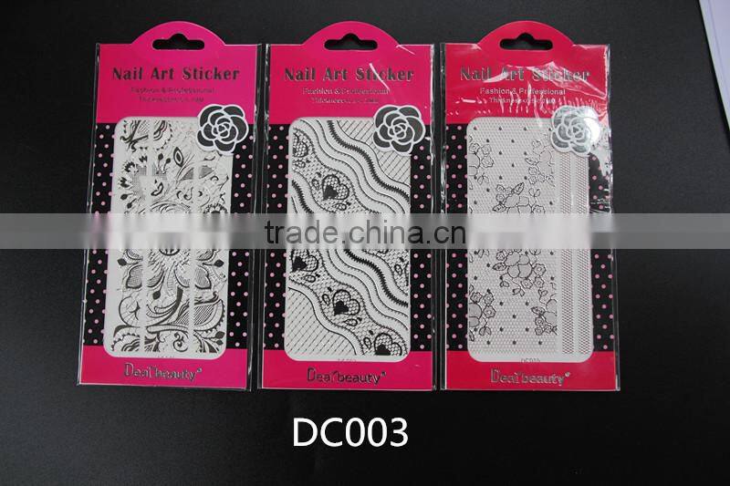 2015 new silver foil nail sticker wholesale nail art stickers
