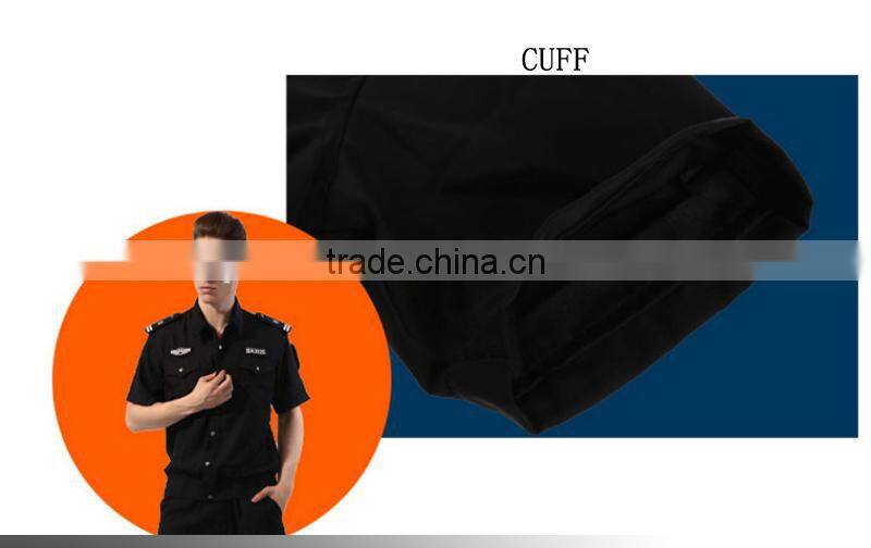 New Design Best Black Color Security Guard Uniform For Sale