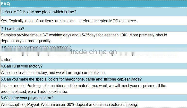 top custom brand headphone with memory card brand logo