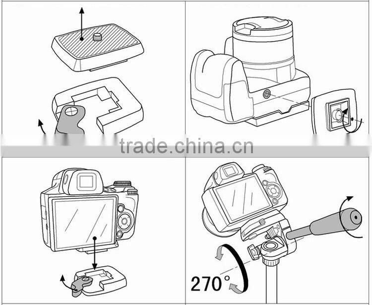 BILDPRO Light Weight Camera Stand Portable Tripod 1300mm DSLR Tripod