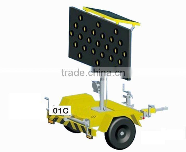 Solar Traffic VMS Sign Trailer/Solar LED Moving Message Sign Trailer