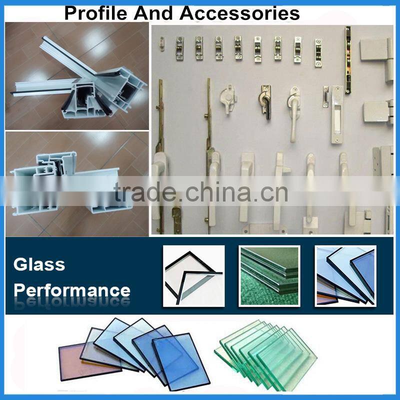 Plastic glass door pvc glass shower door
