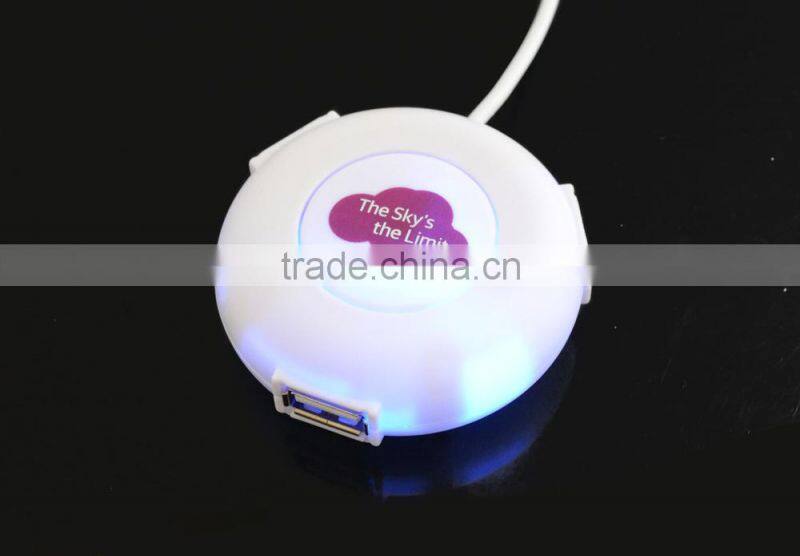 Perfect Promotional Gifts Webkey Round Hub BUtton Shape USB 2.0 Hub Mini Slim Hub