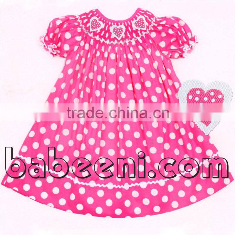 JOY with bunny hand smocked bishop dress