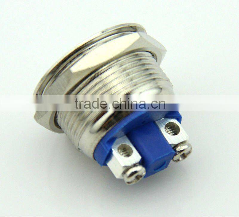 F0271 19mm metal push button pushbutton switch Momentary screw feet