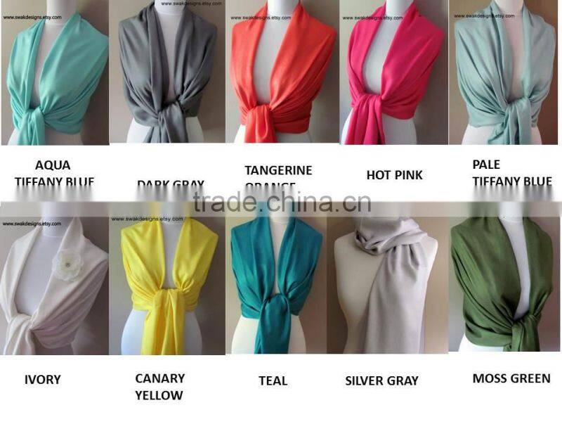 two-tone color pashmina scarf