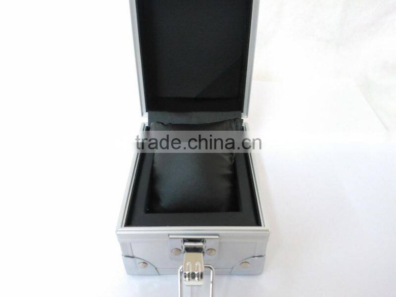 Aluminium Metal Watch Travel Case Jewellery Organiser Storage Display Box