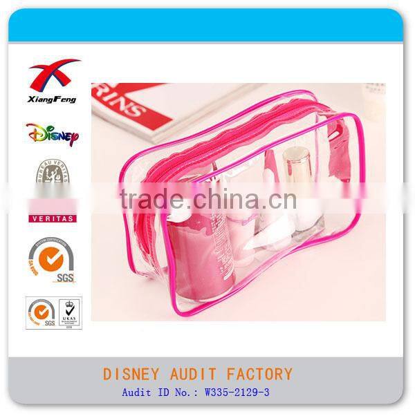 Made in China transparent PVC cosmetic pouch