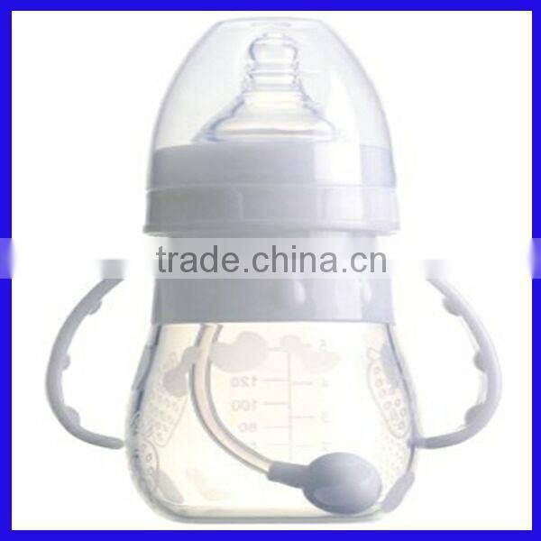FDA approved OEM silicone nipple milk bottle for baby