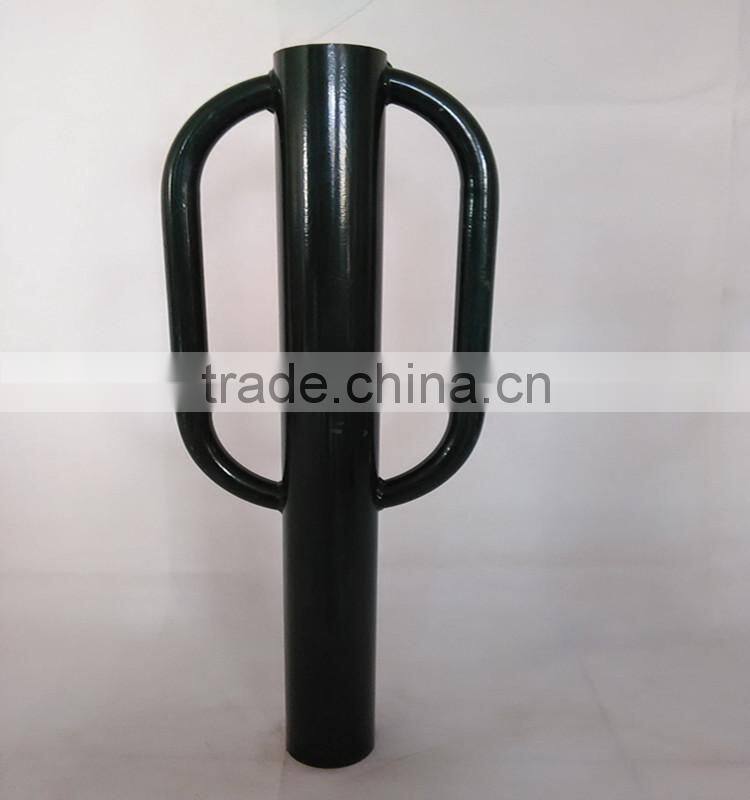 guardrail vibrating hand fence post hammer