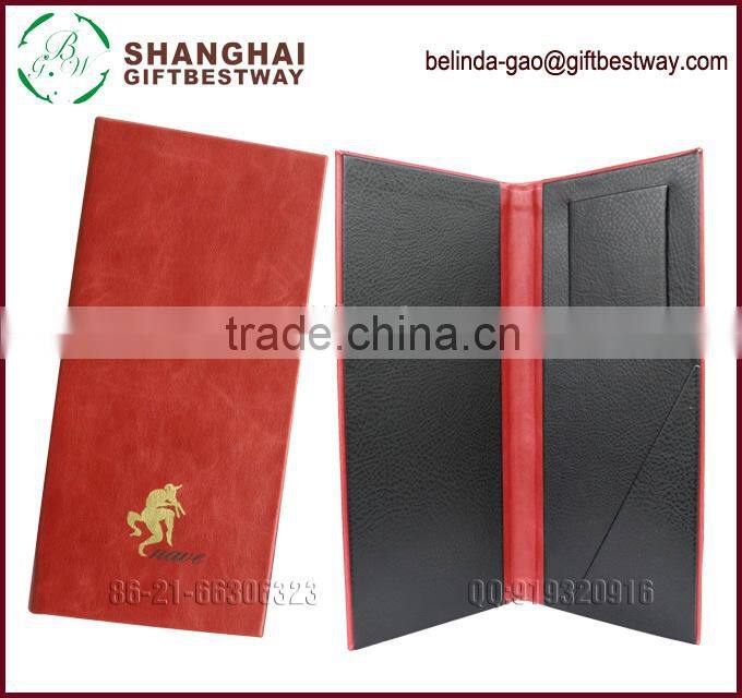 Black restaurant bill presenter with high quality