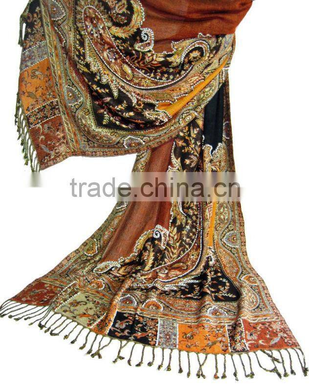 Hand Beaded Viscose Shawls