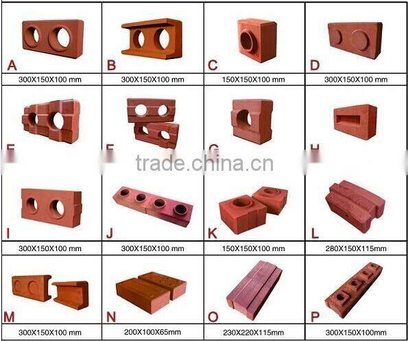 Brand new interlocking clay brick machine clay brick making machine price with CE certificate