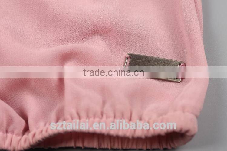 Made in China Top-end Fitness Dyed fashion lady chiffon blouse