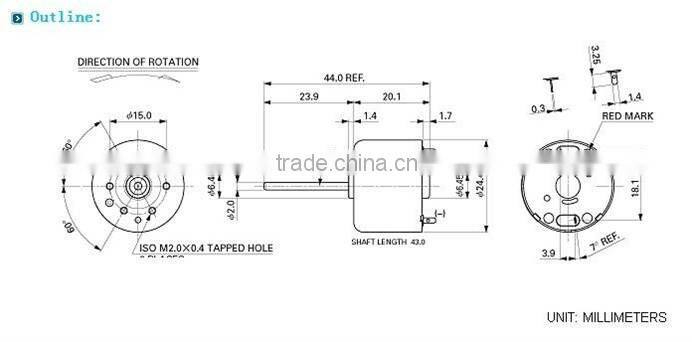 Micro Motor 3V, Low RPM DC Motor