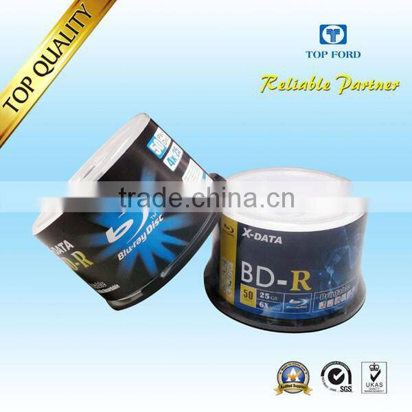 BD case white inkjet printable 25GB 6X Bluray disc BD-R