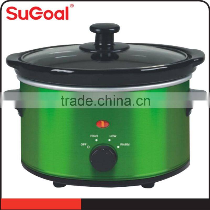 1.5L ceramic slow cooker with GS ROHS certs