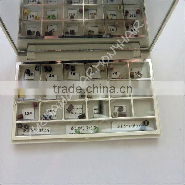 Top quality hair products micro ring with silicone, screw, copper and nano styles