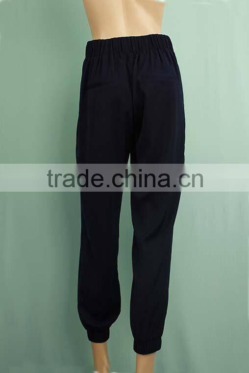 Women casual wear plain dyed ladies wholesale sweatpants DP150832603