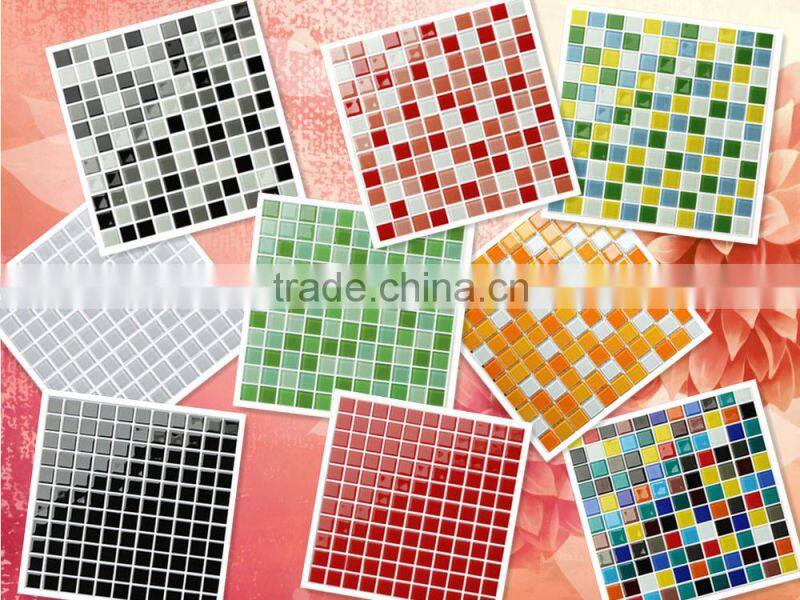 factory bule crystal glass mosaic tile