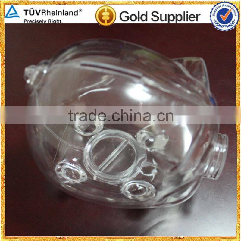 Cute piggy bank for plastic injection