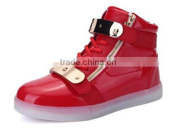 Fashion adult led sneakers light shoes 7 colors changeable