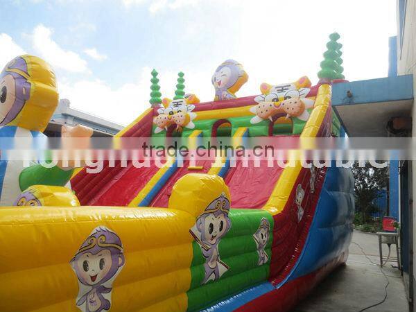 inflatable fun city with slid