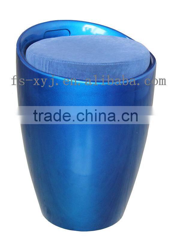 Colourful ABS surface and fabric cover stools ottomans