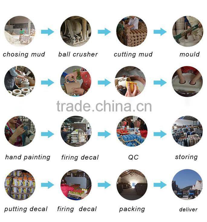 11oz ceramic mug with spoon in handle glazed mug with silk print