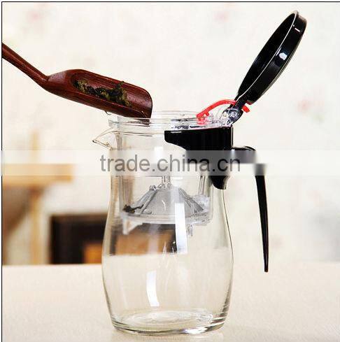 heat-resistant coffee pot with infuser