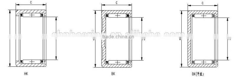 Cheap needle roller bearing HK6*12*8