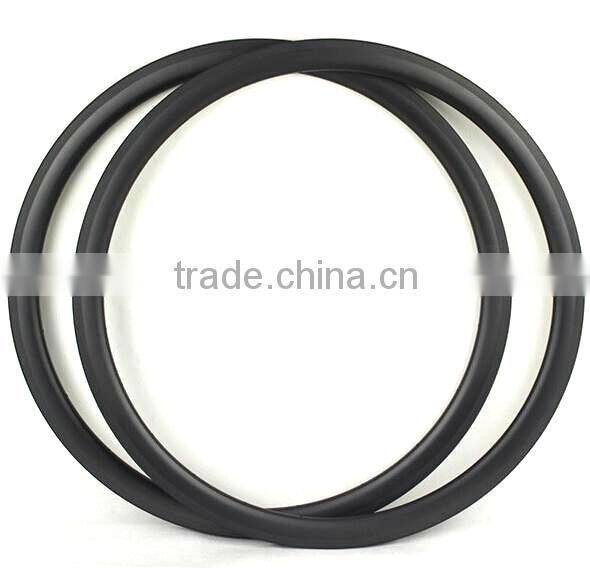 Wholesale 700C tubular/clincher carbon bicycle wheels carbon disc wheels Road/TT front wheel, carbon disc wheel for fixed gear