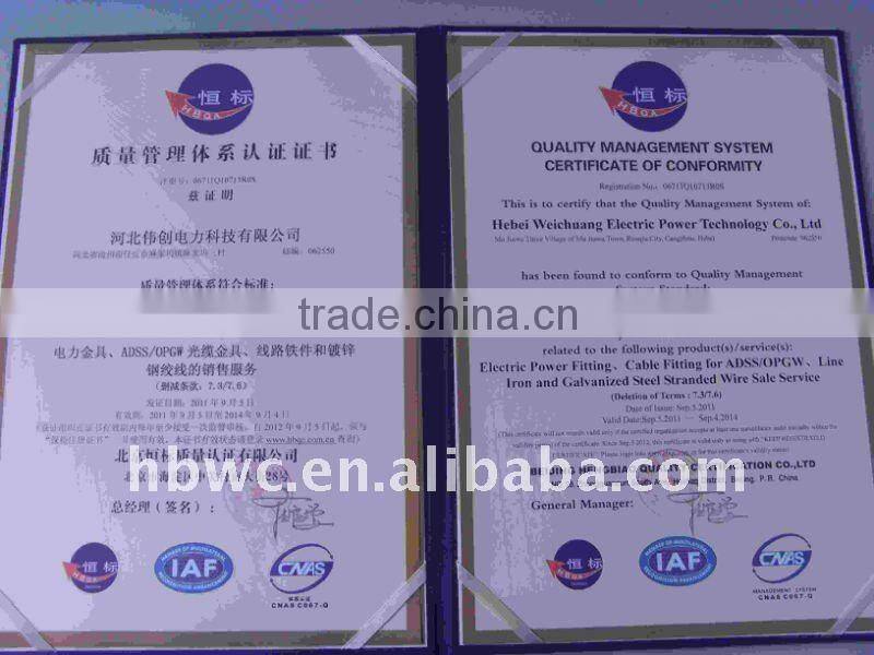 High quality overhead line fitting,suspension clamp set for ADSS