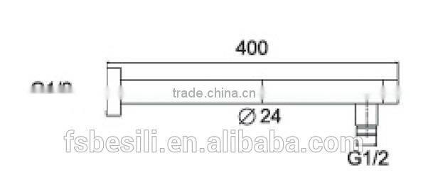hot ! 400mm bathroom shower arm for australian market ARY015-1