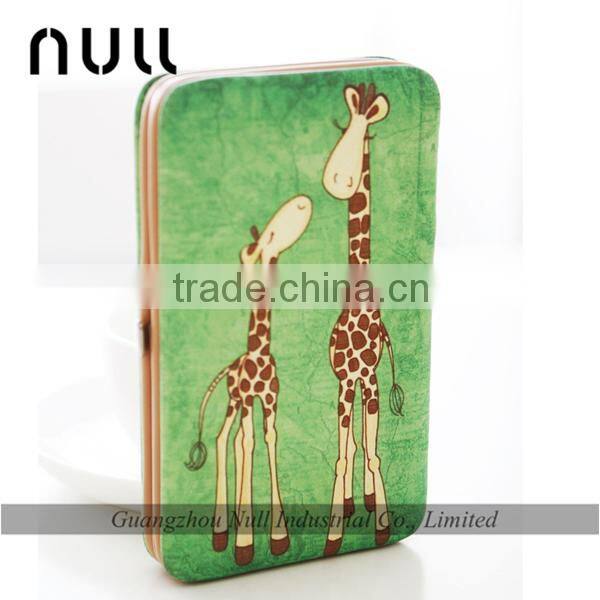 Passport cell phone and card holer leather young girl wallet with frame