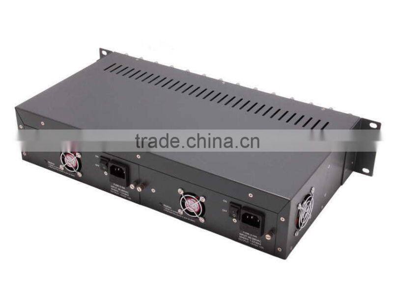 high quality 16 port media converter chassis price