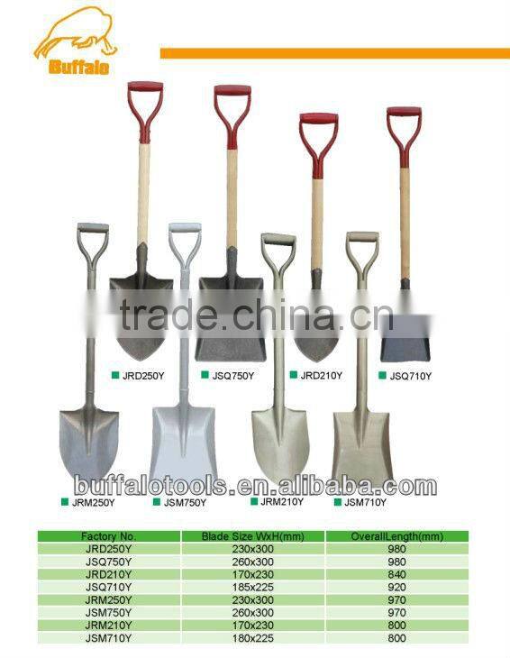 steel shovel head with handle(wooden) Y type,Japan shovel