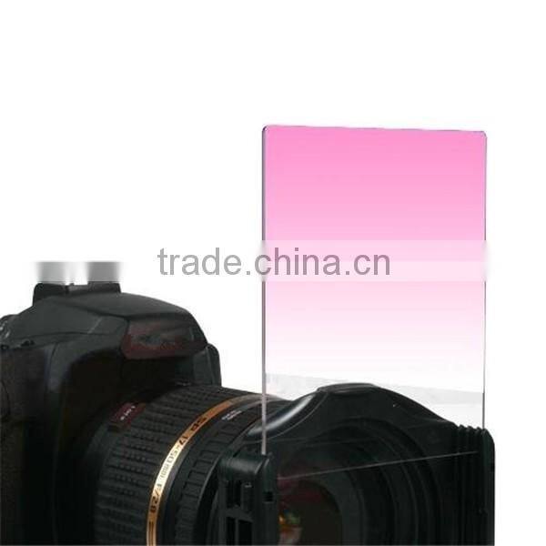 Camera Accessories Filter P Series Graduated Pink Square Filter For Canon 5D 600D For Nikon D5500 D5200