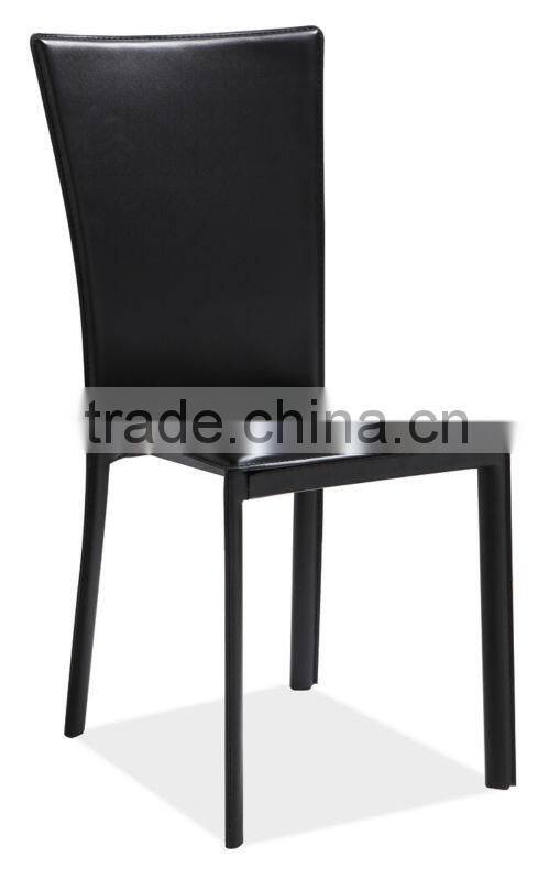 Modern Elegant Leather Metal Dining Table and Chairs Z608-1