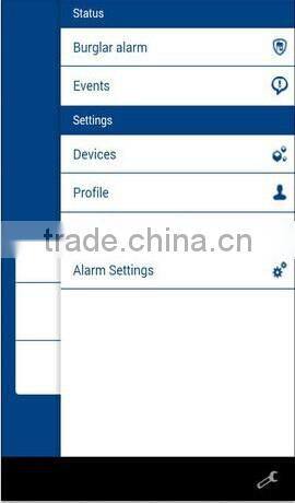 Wireless IP Cloud Home Alarm Controlled By Phone Cloud Platform
