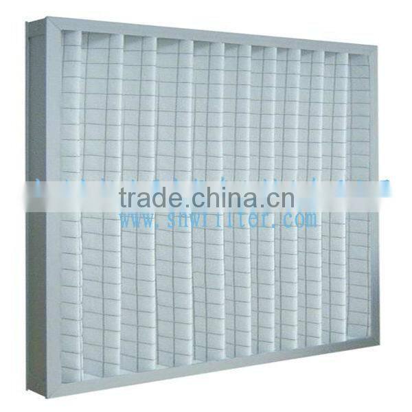 Aluminum Frame flatbed Panel Filter for pre-filration