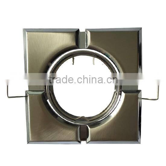 Square shape high quality zinc die-casting body recessed gu10 bulb downlight