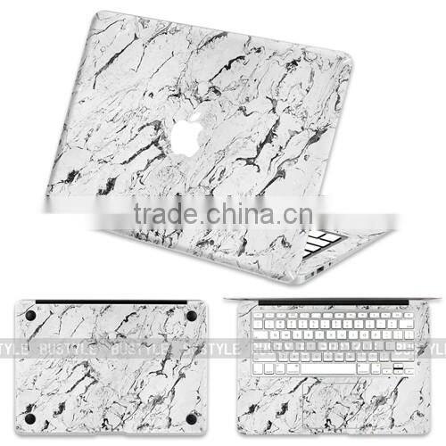 china manufacturer marble design pvc skin sticker printing for apple macbook pro i7 pro 13 pro12 air