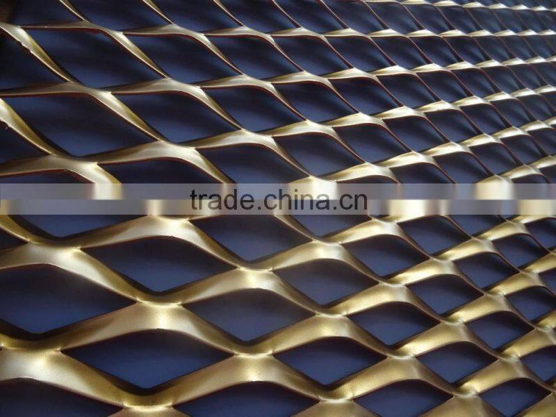 Stretch powder coated expanded Metal Mesh