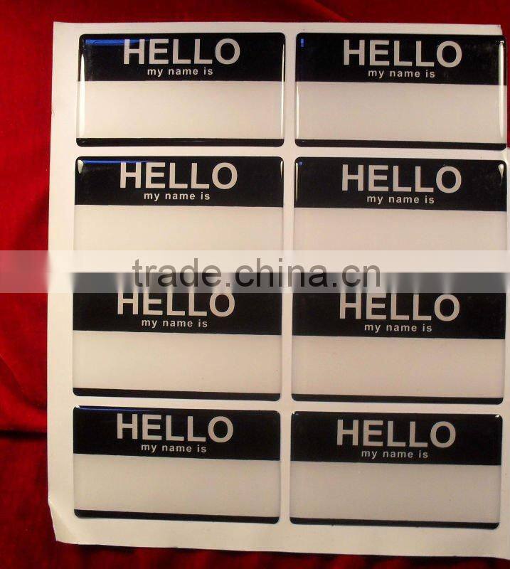 crystal epoxy resin sticker