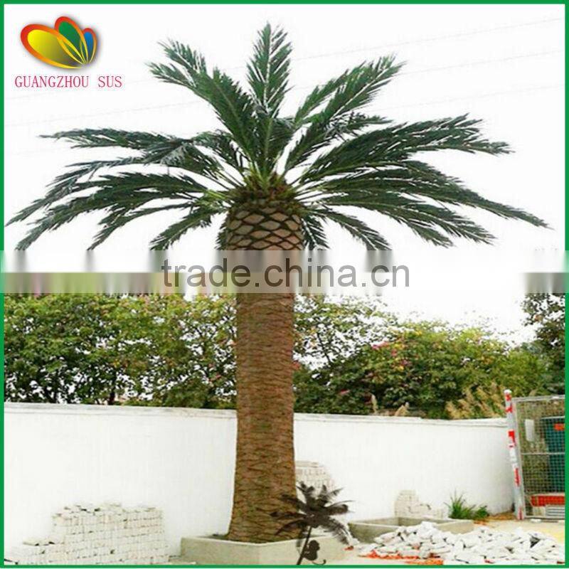 garden decorative fiberglass large artificial date palm tree