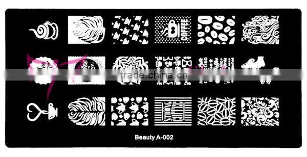 Sexy stamping nail art plate,beauty-A series nail art stamp plate