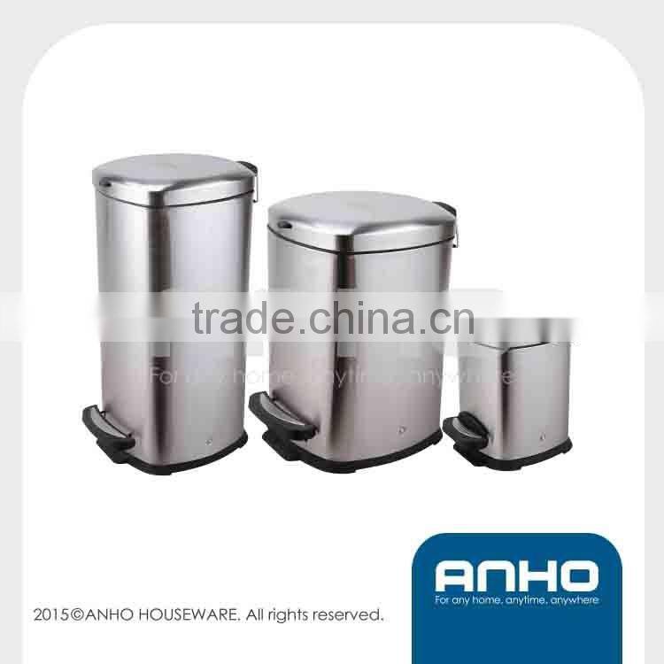 5L Rectangular Pedal Bin Trash Can Garbage Can