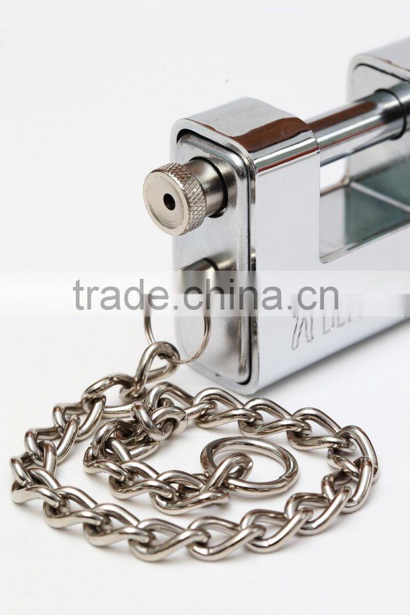 Heavy type Kaba Key with Steel Chain Amour Plated Rectangular Padlock